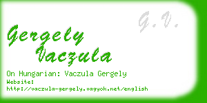 gergely vaczula business card